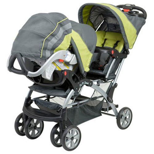  Baby Trend Sit n Stand Double Stroller, Optic Grey