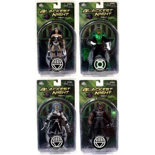  DC Comics DC Direct Green Lantern Blackest Night Series 4 Set of 4 Action Figures Black Hand, Black Lantern Firestorm, Kyle Rayner Wonder Woman