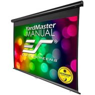 Elite Screens Yard Master Manual, 100-inch Indoor Outdoor Rain Water Protection Projector Screen 16:9, 8K 4K Ultra HD 3D Movie Theater Cinema 100” IP-65 Mildew Resistant Projection