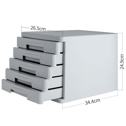  ZCCWJG File Cabinet, Desktop high Drawer Office Storage Box Plastic (Size : A)