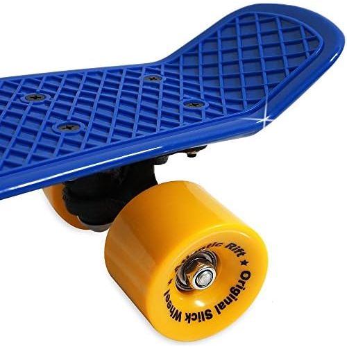  Deuba Atlantic Rift Retro Skateboard Pennyboard Retroboard | Oldschool Design | sicherer Halt | robuste Rollen | PU-Dampfer -【Farb- und Modellauswahl】