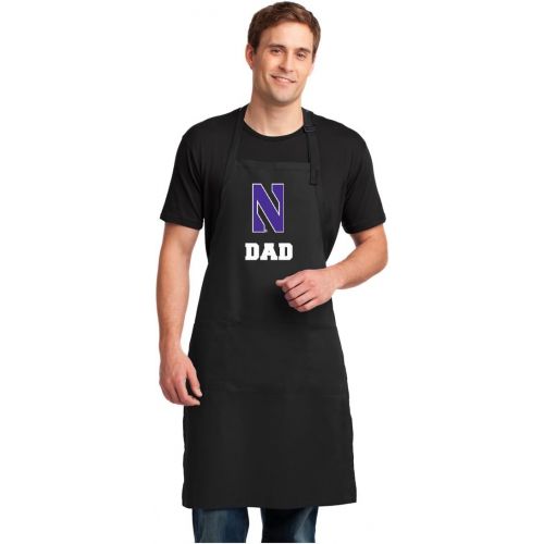  Broad Bay Northwestern University Dad Apron Large Size Northwestern Dad Gift for Men Man Him