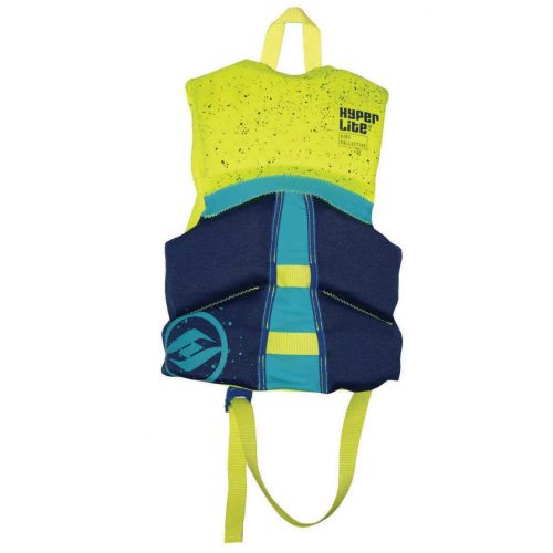  Hyperlitewake Hyperlite Child/Infant Life Vest, USCG Approved Level 70 Buoyancy Device 33-55 lbs; Bundle with Safety Whistle and Lanard