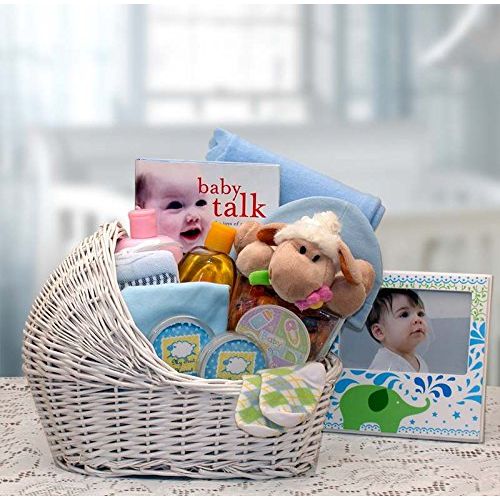  Organic Stores Welcome Baby Bassinet Gift Basket - For Baby Boy