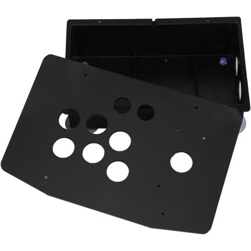 Walfront New Arrival DIY Arcade Panel Acrylic Inclined+Joystick Case Replacement for Arcade Game,Black