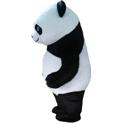  CostumeShine Inflatable Panda Bear Mascot Costume Soft Plush Costume for Adult Men & Women