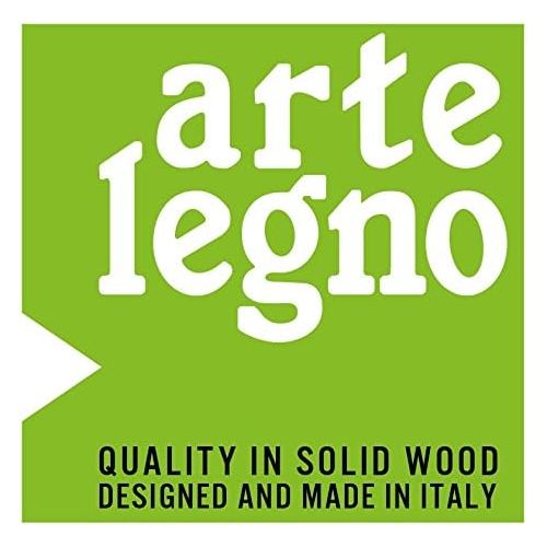  Arte Legno Artelegno Solid Beech Wood Magnetic Knife Block With Integrated Cutting Board, Luxurious Bologna Collection by Master Italian Craftsmen Displays Knives Elegantly, Ecofriendly, Natu