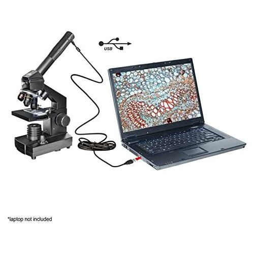  National Geographic 80-10201 Series 40X -1024 Usb Eyepiece Microscope Set, BlackGold