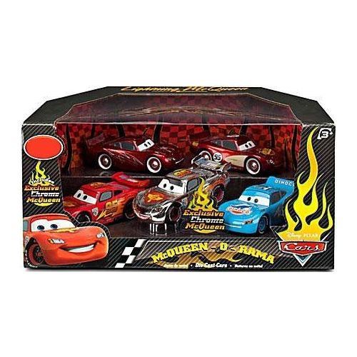 디즈니 Disney  Pixar CARS 2 Movie Exclusive 148 Die Cast Car 5Pack McQueenORama Cruisin, Rusteze, World Grand Prix, Dinoco, Chrome