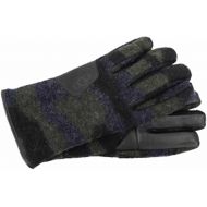 UGG Mens Fabric Smart Gloves wLeather Trim