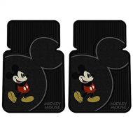 U.A.A. INC. 2pcs Mickey Mouse Vintage Front Rubber Floor Mats Set