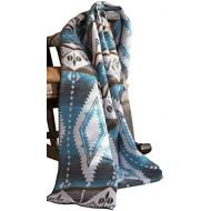 Carstens Turquoise Earth Throw Blanket