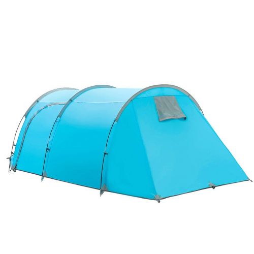  Aibiner -Home&Kitchen Ultralight Camping Tent 3-4 Person Backpacking Dome Tent Waterproof Automatic Pop-Up Outdoor Sports Tent 2 Rooms Use for Outdoor Sports (Blue)