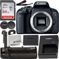 6Ave Canon EOS Rebel T7i Digital SLR Camera (Body Only) 1894C001 - Bundle with 64GB Memory Card, Extra Battery, Tripod + More