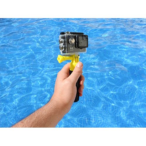  Kitvision Buoy Schwimmendes Handstativ fuer Kameras Kompatibel mit Kitvision Splash, Escape und GoPro HERO [3, 3+ oder 4] Kameras - Schwarz/Gelb