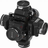 360RIZE 360 Video 4, 5 or 6-Camera 360 Video rig for Blackmagic Design Micro Cinema 2K and Micro Cinema Studio 4K Cameras Black