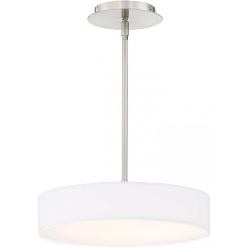  WAC Lighting PD-13714-BN Manhattan 14in LED Pendant in Brushed Nickel, 14 Inches
