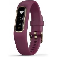 Visit the Garmin Store Garmin Vivosmart 4, Activity and Fitness Tracker w/Pulse Ox and Heart Rate Monitor, Gold W/Berry Band (010-01995-11), 0.75 inches