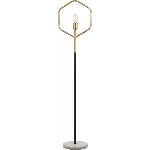  Safavieh FLL4014A Lighting Collection Mave Gold and Black Floor Lamp