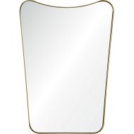 Renwil Inc MT1697 Tufa - 28 Rectangular Small Mirror, Gold Powder Coated Finish