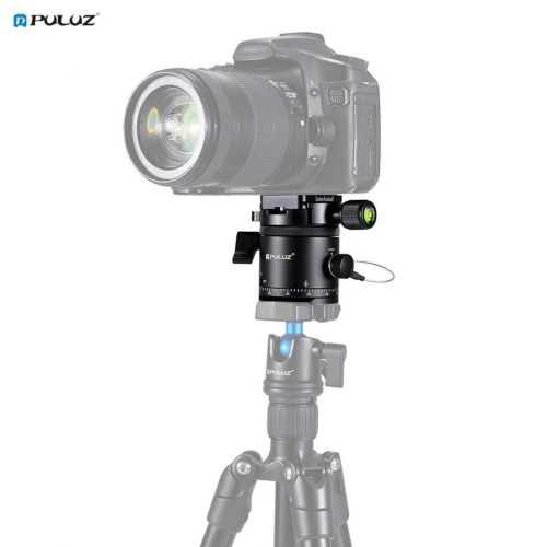  Monllack PULUZ Aluminum Alloy Panoramic 360 Degree Indexing Rotator Ball Head with Quick Release Plate for Camera Tripod Head PU3510