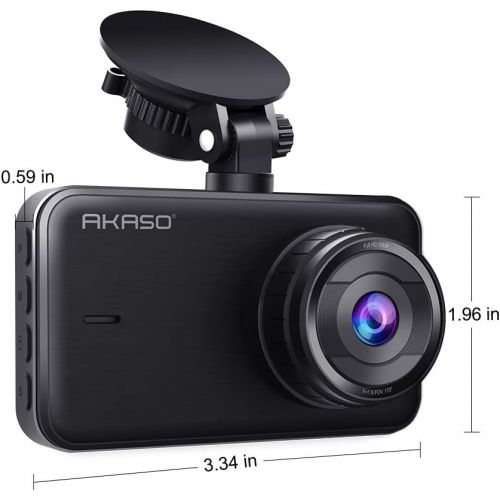  [아마존 핫딜]  [아마존핫딜]AKASO Dash Cam 1080P FHD 3 Inches IPS Screen, DVR Car Dash Camera Recorder with 170 Degrees Wide Angle, Built in Loop Recording, Parking Monitor, G-Sensor, WDR, Night Vision (C320)