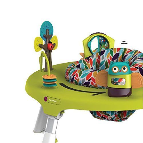  ORIBEL Oribel PortaPlay 4-in-1 Foldable Travel Activity Center, Turn, Bounce, Play, Transform - Forest Friends