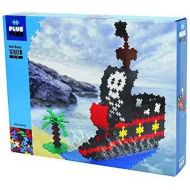 PLUS PLUS - Instructed Play Set - 1060 Piece Pirate Ship - Construction Building Stem Toy, Interlocking Mini Puzzle Blocks for Kids
