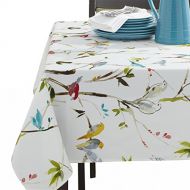 Benson Mills Spring Menagerie Indoor Outdoor Spillproof Tablecloth, 52x70 INCH