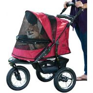 Pet Gear No-Zip Jogger Pet Stroller for Cats/Dogs, Zipperless Entry, Easy One-Hand Fold, Air Tires, Cup Holder + Storage Basket
