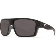 Bloke Sunglasses in Matte Black & Matte Gray with Gray Polarized Glass Lenses by Costa del Mar