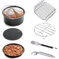 Air Fryer Accessories 7pcs for Gowise Phillips and Cozyna, fit all 3.7QT 5.3QT with 7 Inch Diameter by KINDEN