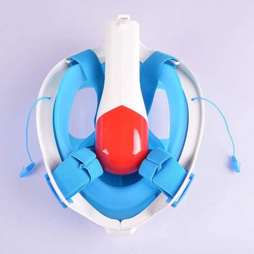  TTHU Snorkeling Mask - Blue Full Dry Folding Diving Mask with Detachable Ear Plugs for Diving, Swimming Mask Goggles Set for Adults
