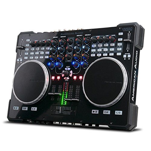 ADJ Products VMS5 is 6 Channel Stand Alone Midi Controller with 2 Phono, 4 Line, 4 USB, 2 Mic inputs