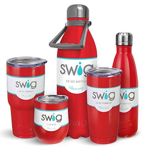  Swig SWiG 50oz Travel Bottle, Red