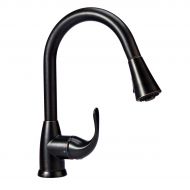 AmazonBasics Standard Pull-Down Kitchen Faucet, Oil-Rubbed Bronze