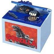 [아마존베스트]Happy Sales HSCB-GODZL, Godzilla Piggy Bank Money Bank Automatic Coin Bank Box