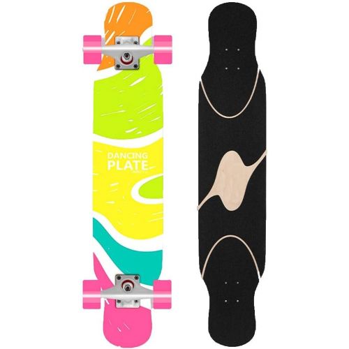  WEI KANG Skateboard Cruiser Longboard 70mm Rader 8 Schicht Ahorn Skateboard Penny Board Kinderschule Und Arbeitstransport