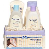 [아마존베스트]Aveeno Baby Daily Bathtime Solutions Gift Set to Nourish Skin for Baby and Mom, 4 items