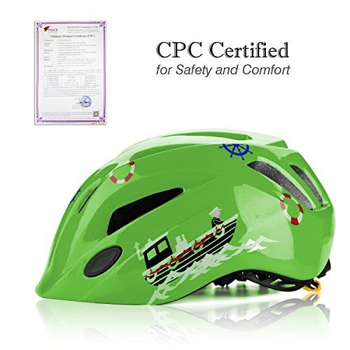  Basecamp Kids Bike Helmet, Children Cycling Helmet CPC Safety Certified 3D Cartoon InfantToddler Helmet Skating Boys and Girls Riding Scooter Safety Protective