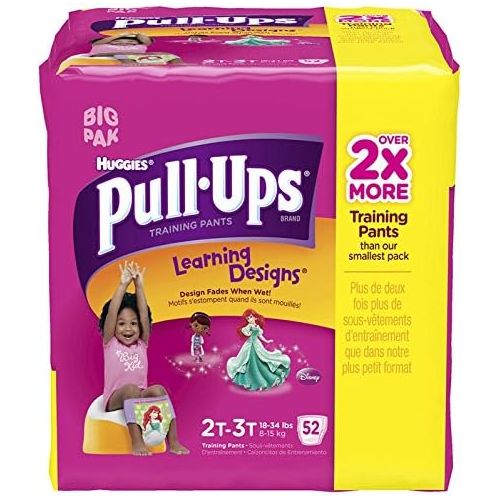 하기스 HUGGIES Huggies Pull-Ups Training Pants - Learning Designs - Girls - 2T-3T - 52 ct