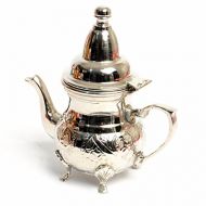 BeldiNest Handmade Silver Plated Copper Creamer Moroccan Small Teapot