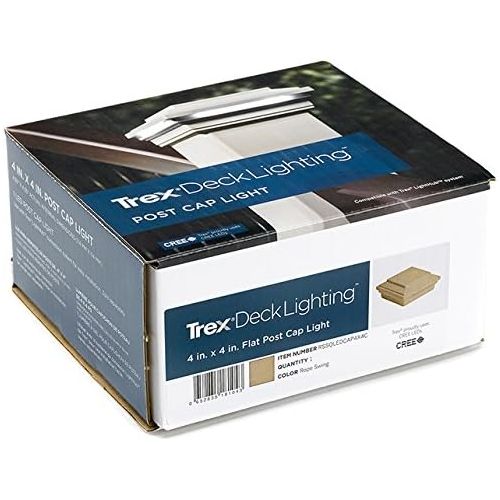  TREX LED Post Cap Light- Square Style, Rope Swing, RSSQLEDCAP4X4C