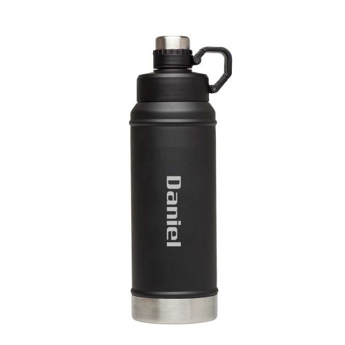 스텐리 Personalized Stanley Vacuum Insulated Water Bottle 36oz - Matte Black