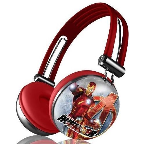 마블시리즈 Marvels The Avengers Movie Series Aviator Stereo Over Ear Headphones - IRON MAN