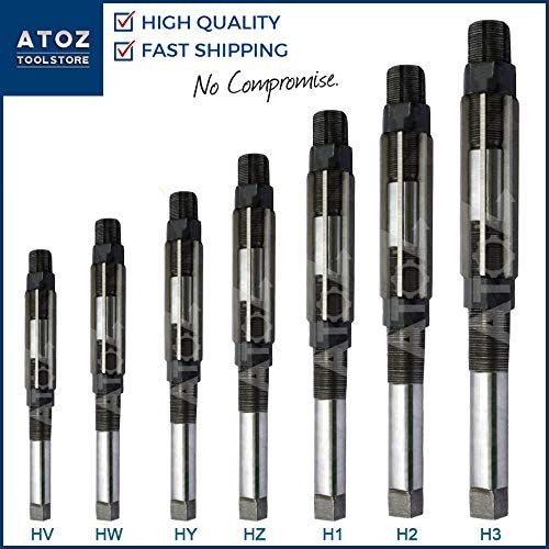  ATOZ.Toolstore HV - H17 Expanding Adjustable Hand Reamer Tool Sets (8/A-N) + Extension Pilots Cutters (HV-H3 (8/A-2/A) [6-11mm] + Box)
