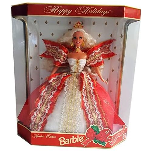 바비 Barbie 1997 Happy Holidays Doll Special Edition - Blonde