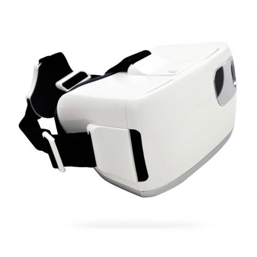  YDZSBYJ VR Headsets VR Glasses, 3D Virtual Reality AR Stereo GameMovie, Suitable for 4.7~6 Inches Smart Phone, Head-Mounted, White (Color : White)