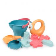 AODLK Random Color Soft Silicone Beach Toys for Children Sandbox Set Kit Sea Sand Bucket Rake Hourglass Water Table Play and Fun Shovel Mold Summer