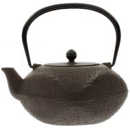 Iwachu Japanese Artisan Iron Tetsubin Square Teapot, 42-Ounce, Antique Brown